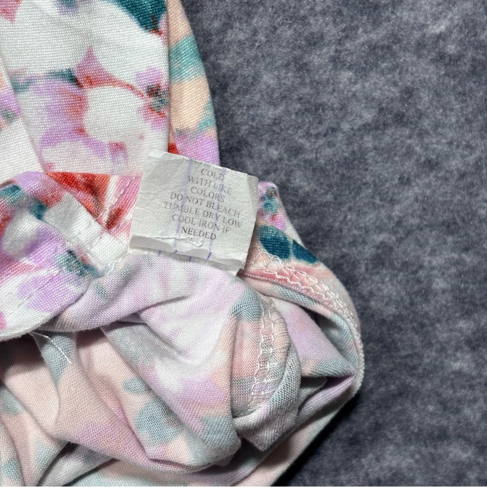 Floral Knot-Front V-Neck Blouse - Picture 8 of 12